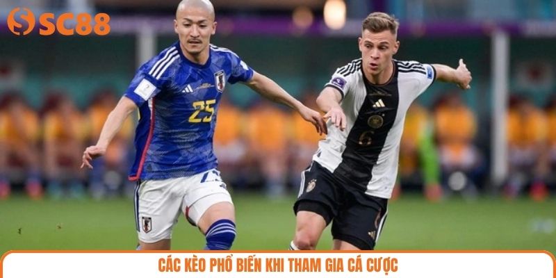 Các kèo phổ biến khi tham gia cá cược